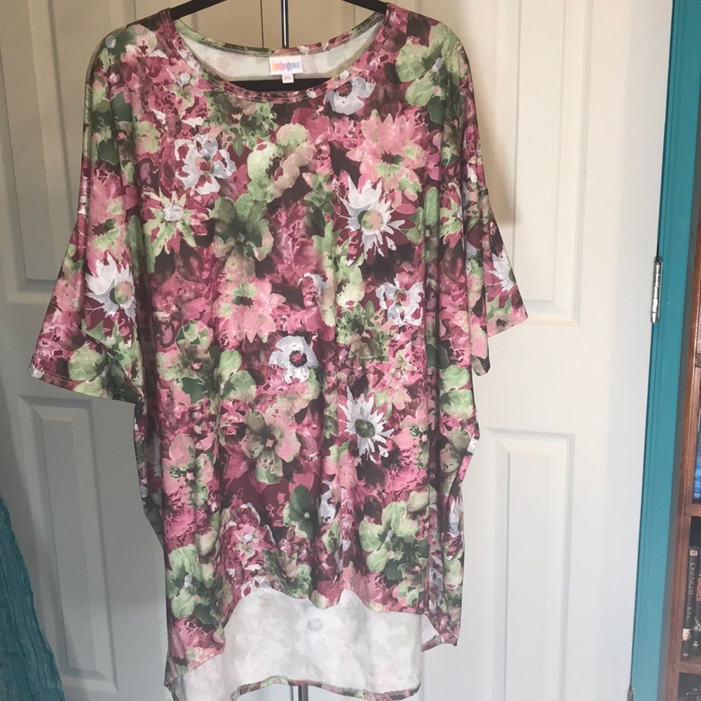 LuLaRoe Irma tunic 2X *watercolor floral*